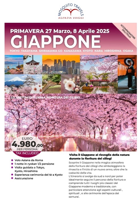 FIORITURA IN GIAPPONE 2025!