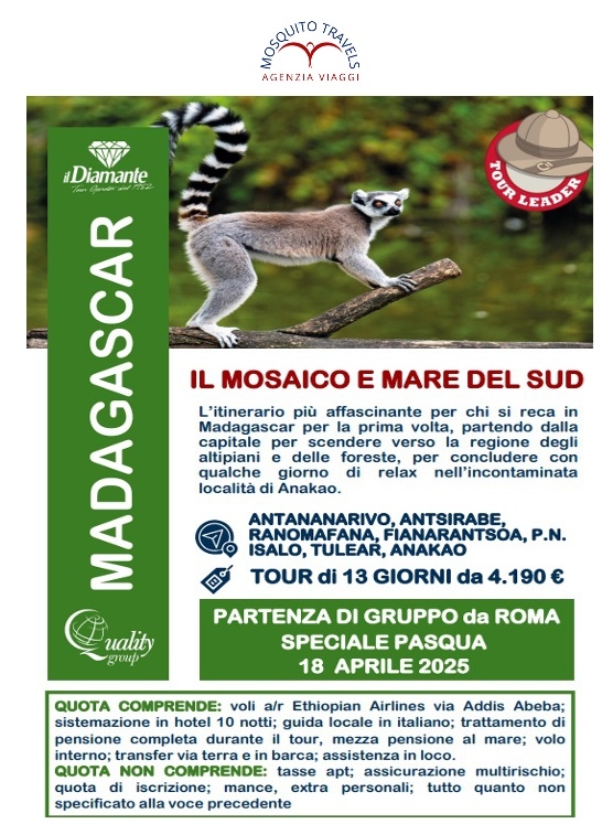 MADAGASCAR - MOSAICO E MARE DEL SUD